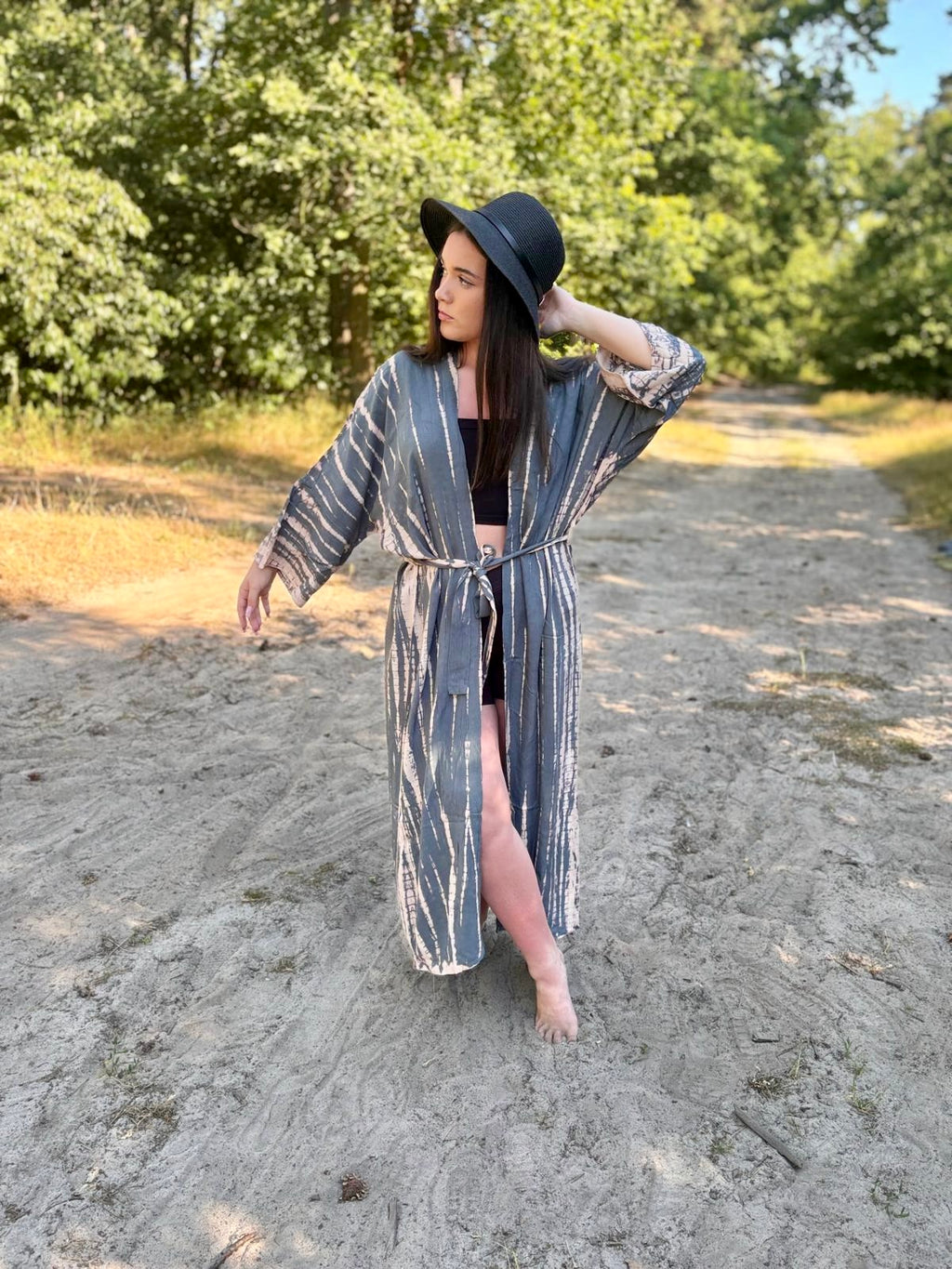 Ash Breeze Kimono